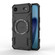iPhone 17 Air Butterfly Armor MagSafe Magnetic Ring Shockproof Phone Case - Black