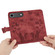 iPhone 17 Air Butterfly Cat Embossing Flip Leather Phone Case - Red