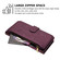 iPhone 17 Air Butterfly Love Flower Multi-card Zipper Wallet Leather Phone Case - Dark Purple