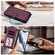 iPhone 17 Air Butterfly Love Flower Multi-card Zipper Wallet Leather Phone Case - Dark Purple