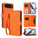 iPhone 17 Air Butterfly Love Flower Multi-card Zipper Wallet Leather Phone Case - Orange