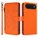 iPhone 17 Air Butterfly Love Flower Multi-card Zipper Wallet Leather Phone Case - Orange
