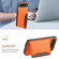 iPhone 17 Air Calf Texture Card Bag Design Full Coverage Phone Case - Orange