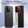 iPhone 17 Air Camera Design Diamond Texture Leather PC Phone Case - Orange