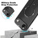 iPhone 17 Air Carbon Fiber Texture MagSafe Phone Case with Holder - Red