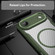 iPhone 17 Air Carbon Fiber Texture MagSafe Translucent Phone Case - Green