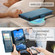 iPhone 17 Air CaseMe 023 Butterfly Buckle Litchi Texture RFID Anti-theft Leather Phone Case - Blue