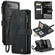 iPhone 17 Air CaseMe C30 Card Slots Zipper Wallet Leather Phone Case - Black