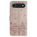 iPhone 17 Air Cat Embossing Pattern Leather Phone Case with Lanyard - Grey