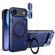iPhone 17 Air CD Texture Sliding Camshield Magnetic Holder Phone Case - Blue