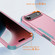 iPhone 17 Air Commuter Shockproof TPU + PC Phone Case - Pink+Grey Green
