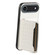 iPhone 17 Air Crocodile Texture Card Bag Design Full Coverage Phone Case - White