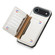 iPhone 17 Air Crocodile Texture Card Bag Design Full Coverage Phone Case - White