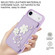 iPhone 17 Air Crossbody Flower Pattern Leather Phone Case - Purple