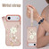 iPhone 17 Air Crossbody Flower Pattern Leather Phone Case - Rose Gold