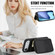 iPhone 17 Air Crossbody Zipper RFID Card Bag Phone Case - Black