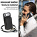 iPhone 17 Air Crossbody Zipper RFID Card Bag Phone Case - Black