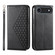 iPhone 17 Air Cubic Grid Calf Texture Magnetic Leather Phone Case - Black