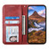 iPhone 17 Air Cubic Grid Calf Texture Magnetic Leather Phone Case - Red