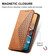iPhone 17 Air Cubic Grid Calf Texture Magnetic Leather Phone Case - Yellow