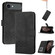 iPhone 17 Air Cubic Skin Feel Flip Leather Phone Case - Black