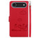 iPhone 17 Air Cute Cats RFID Leather Phone Case - Red