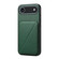 iPhone 17 Air D04 Calf Texture Dual Card Slot Holder Phone Case - Green