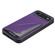 iPhone 17 Air D04 Calf Texture Dual Card Slot Holder Phone Case - Purple