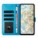 iPhone 17 Air Daisy Embossed Leather Phone Case - Blue
