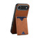 iPhone 17 Air Denior D06 PU Back Cover Card Slot Holder Phone Case - Brown