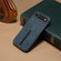 iPhone 17 Air Denior D07 DV Elastic Card Slot PU Back Cover Phone Case - Blue