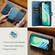 iPhone 17 Air DG.MING Crazy Horse Texture Detachable Magnetic Leather Phone Case - Blue
