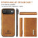 iPhone 17 Air DG.MING M1 Series 3-Fold Multi Card Wallet Leather Phone Case - Brown