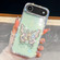 iPhone 17 Air Diamond Glitter Butterfly Holder Phone Case - Light Green