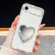 iPhone 17 Air Diamond Glitter Mirror Heart Holder Phone Case - Transparent