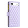 iPhone 17 Air Diamond Lattice Zipper Wallet Leather Flip Phone Case - Purple