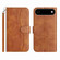 iPhone 17 Air Dual-Folded S-shape Leather Phone Case - Brown