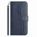 iPhone 17 Air Dual-Folded S-shape Leather Phone Case - Navy Blue