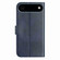 iPhone 17 Air Dual-Folded S-shape Leather Phone Case - Navy Blue