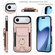 iPhone 17 Air Elastic Card Bag Ring Holder Phone Case - Rose Gold