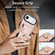 iPhone 17 Air Elastic Card Bag Ring Holder Phone Case - Rose Gold