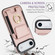 iPhone 17 Air Elastic Card Bag Ring Holder Phone Case - Rose Gold