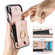iPhone 17 Air Elastic Card Bag Ring Holder Phone Case - Rose Gold