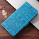 iPhone 17 Air Embossed Sunflower Leather Phone Case - Blue