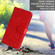 iPhone 17 Air Embossed Sunflower Leather Phone Case - Red