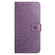 iPhone 17 Air Flower Embossed Leather Phone Case - Purple