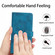 iPhone 17 Air Flower Embossing Pattern Leather Phone Case - Blue