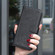 iPhone 17 Air Four-leaf Embossed Leather Phone Case - Black
