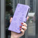iPhone 17 Air Four-leaf Embossed Leather Phone Case - Purple