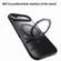 iPhone 17 Air Frosted 360 Degree MagSafe Magnetic Holder Phone Case - Black